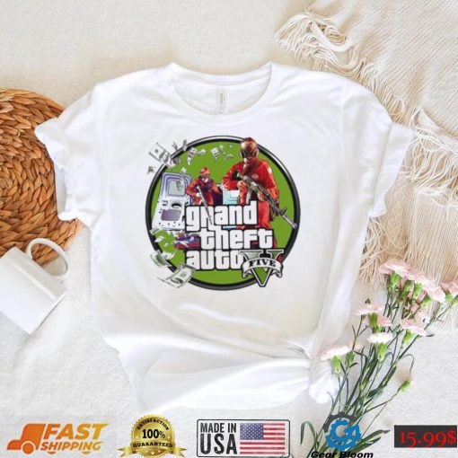 The Money Heist Grand Theft Auto Gta Five Logo shirt