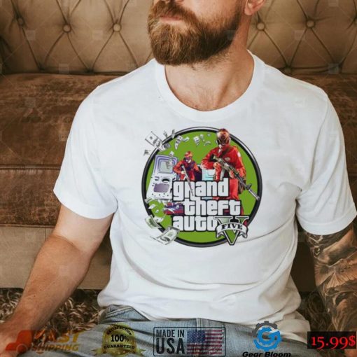 The Money Heist Grand Theft Auto Gta Five Logo shirt