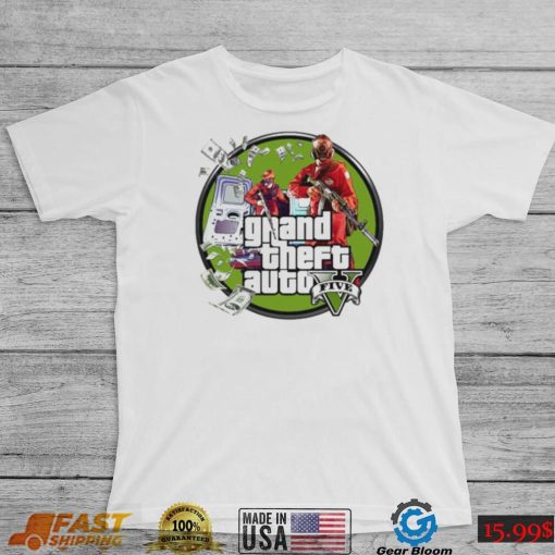 The Money Heist Grand Theft Auto Gta Five Logo shirt