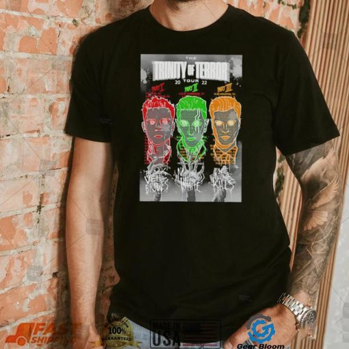 The Trinity Of Terror Tour 2022 colorful shirt