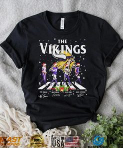 The Vikings Kirk Cousins Adam Thielen Dalvin Cook And Justin Jefferson Abbey Road Christmas Signatures Shirt