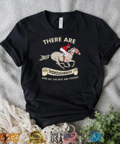 There are Thoroughbreds and all the rest are horses shirt