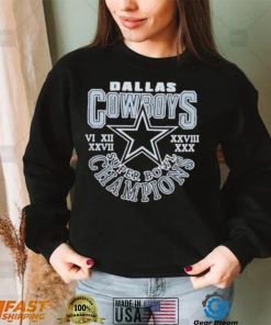 Top Dallas Cowboys 5 time super bowl champions shirt