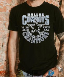 Top Dallas Cowboys 5 time super bowl champions shirt