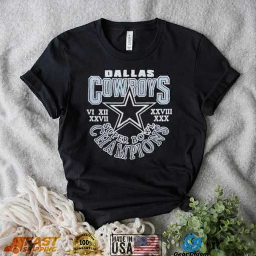 Top Dallas Cowboys 5 time super bowl champions shirt