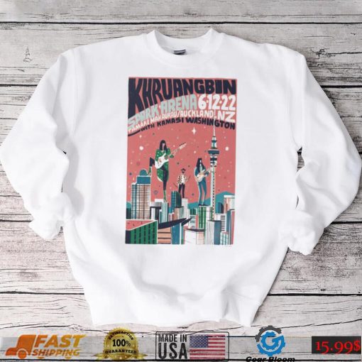 Top khruangbin auckland nz dec 6th 2022 spark arena nz poster shirt