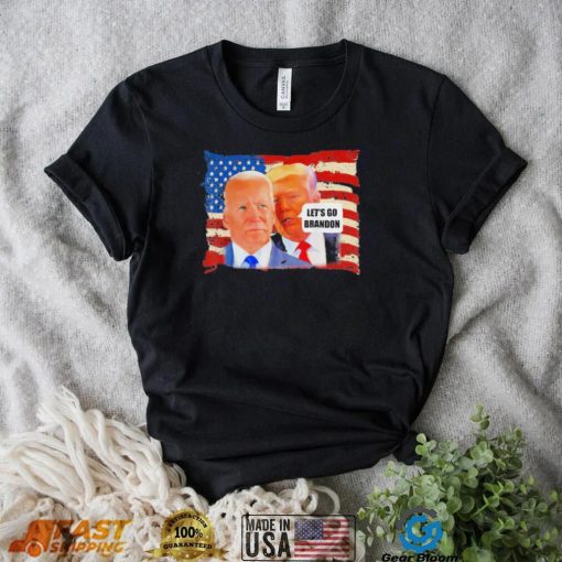 Top trump whispering Biden let’s go brandon antI Biden shirt