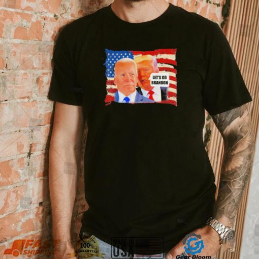 Top trump whispering Biden let’s go brandon antI Biden shirt