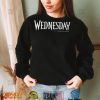 Top wednesday simple text logo shirt