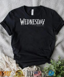 Top wednesday simple text logo shirt