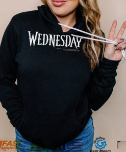 Top wednesday simple text logo shirt