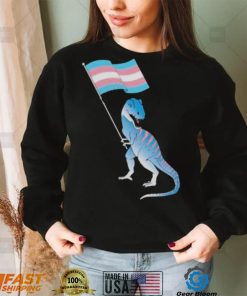 Trans dinosaur pride flag lgbt gay lesbian 2023 shirt