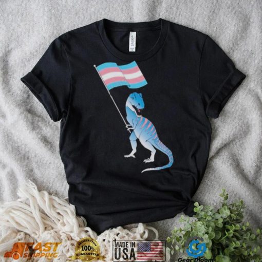 Trans dinosaur pride flag lgbt gay lesbian 2023 shirt