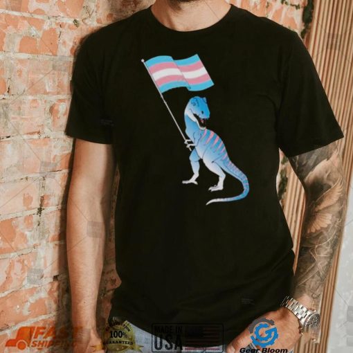 Trans dinosaur pride flag lgbt gay lesbian 2023 shirt