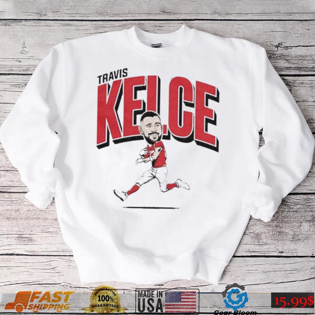 Travis Kelce Caricature 49Ers Football Shirt - Gearbloom