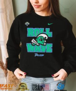 Tulane Football roll wave tulane green wave shirt