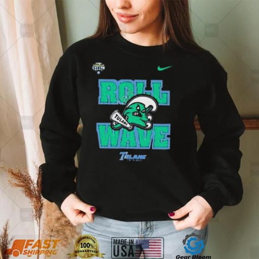 Tulane Football roll wave tulane green wave shirt