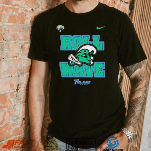 Tulane Football roll wave tulane green wave shirt