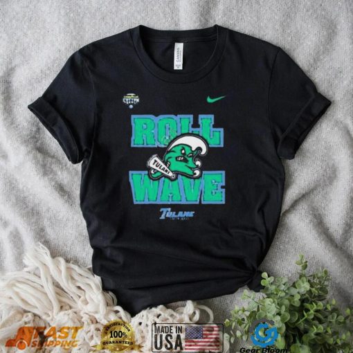 Tulane Football roll wave tulane green wave shirt