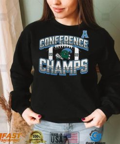 Tulane Green Wave 2022 AAC Football Conference Champions Icon Bold T Shirt