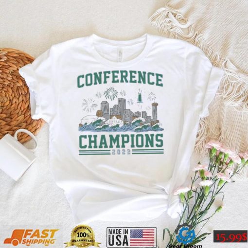 Tulane Green Wave 2022 Conference Champions Skyline Shirt