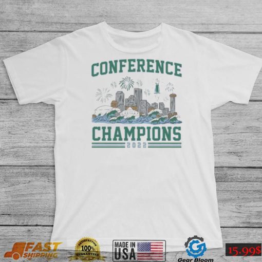 Tulane Green Wave 2022 Conference Champions Skyline Shirt