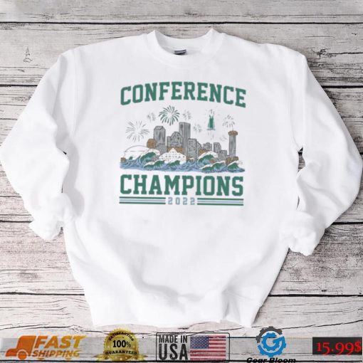 Tulane Green Wave 2022 Conference Champions Skyline Shirt