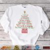 Twelwe drummers drumming christmas tree shirt