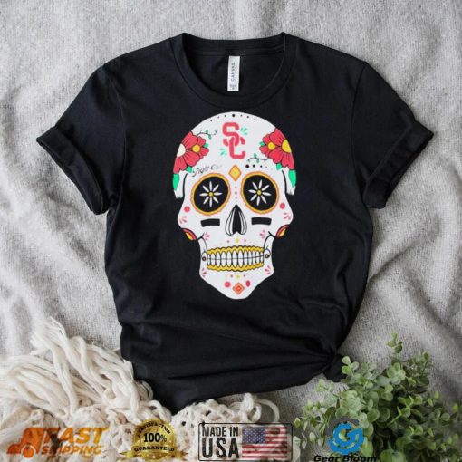 USC Trojans Fight On Sugar Skull T Shirt