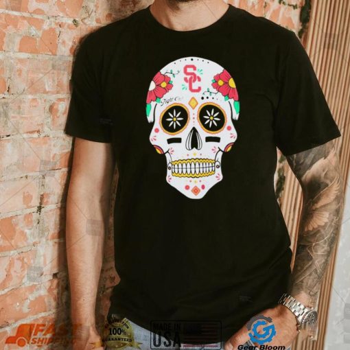 USC Trojans Fight On Sugar Skull T Shirt