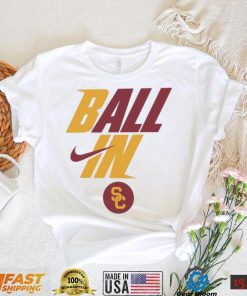 USC Trojans Nike 2022 Postseason Basketball BALL IN Shirt