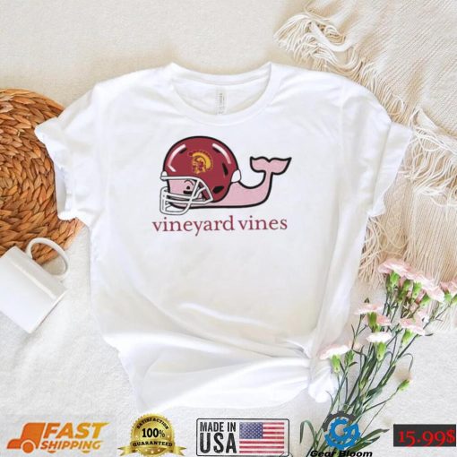 USC Trojans Vineyard Vines In LA Helmet Whale Shirt