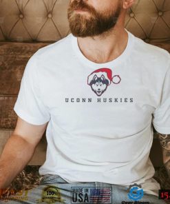 Uconn Huskies Logo With Santa Hat Christmas Shirt