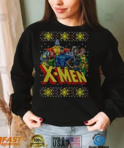 Ugly Christmas T Shirt Marvel X Men Group Ugly Christmas Sweater Graphic