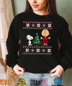 Ugly Christmas T Shirt Peanuts Snoopy And Charlie Christmas Tree