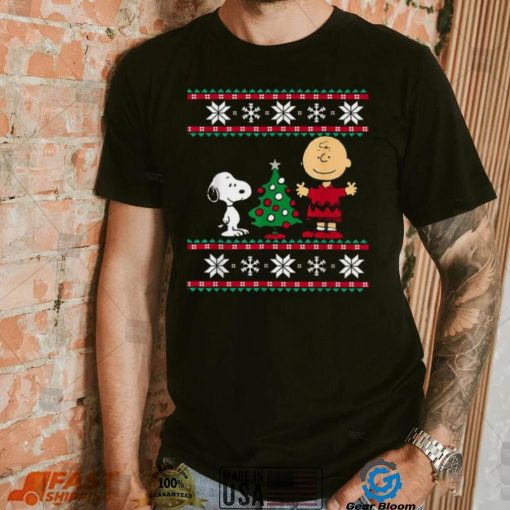 Ugly Christmas T Shirt Peanuts Snoopy And Charlie Christmas Tree