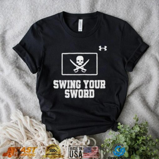 Under armour swing your sword logo shirt