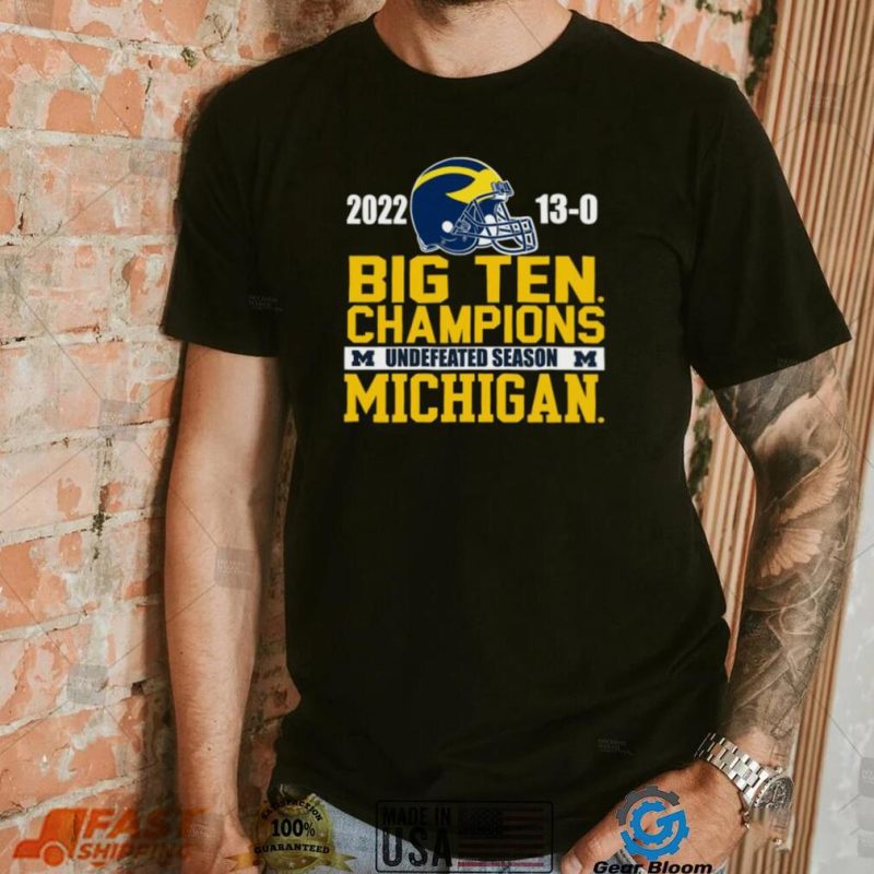 University of Michigan Football 2022 big ten champions Tee