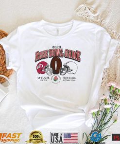 Utah Utes vs Penn State Rose Bowl Game 2023 Helmet Duel Vintage Washed T Shirt