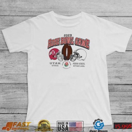 Utah Utes vs Penn State Rose Bowl Game 2023 Helmet Duel Vintage Washed T Shirt