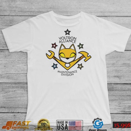 V A Maintenance Division Yellow Voltron Alliance Shirt