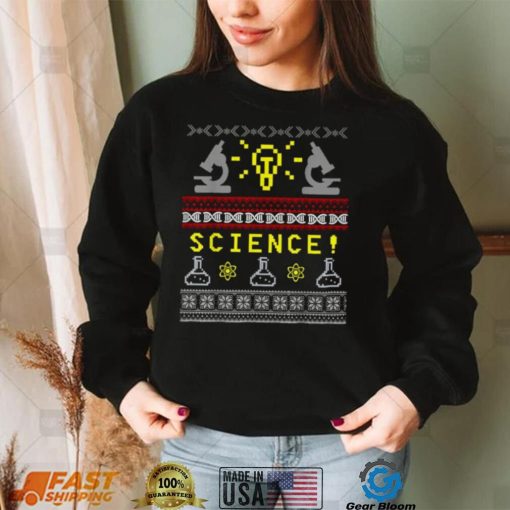 Vintage Science Nerd Ugly Christmas T Shirt