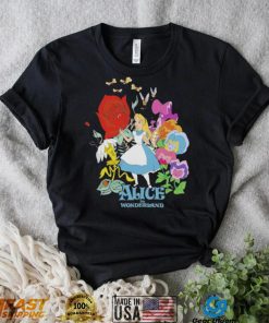Walking through the flowers Alice in wonderland nice art shirt