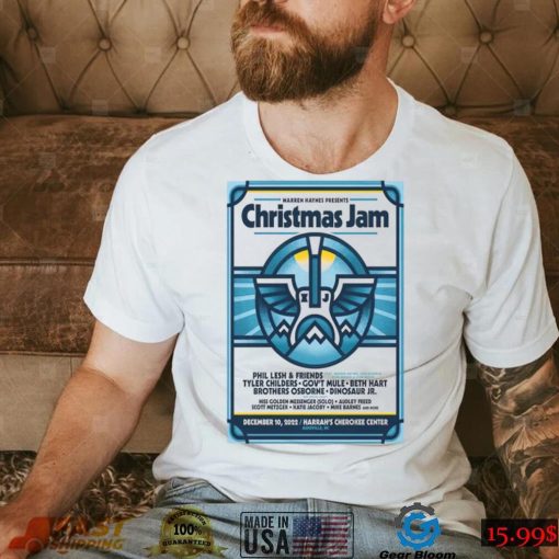 Warren haynes presents Christmas jam asheville nc december 10 2022 poster shirt