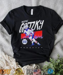 Wayne Gretzky Edmonton Oilers Former Player Grunge Shirt