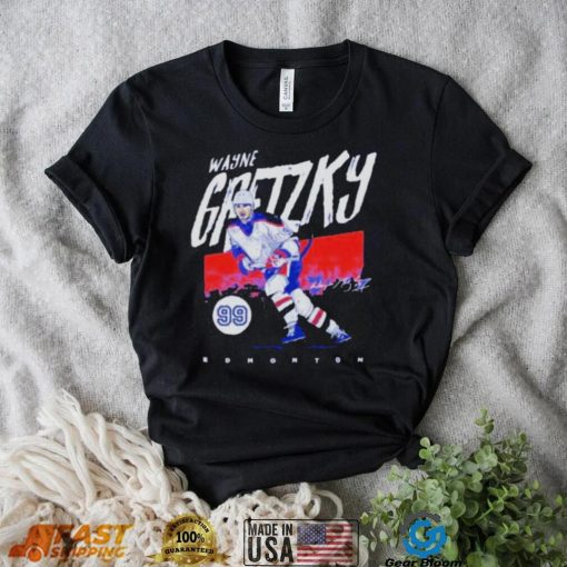 Wayne Gretzky Edmonton Oilers Former Player Grunge Shirt