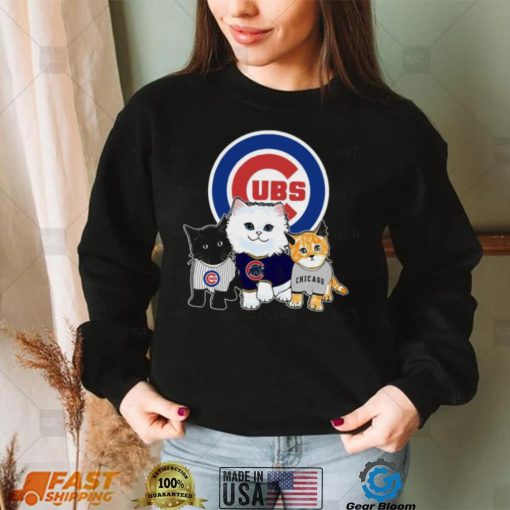 We Love Wrigley Chicago Cubs Baseball Fans And Cat Lovers Funny T Shirt