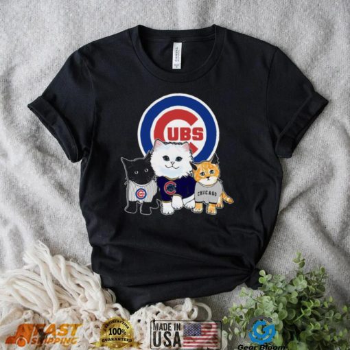 We Love Wrigley Chicago Cubs Baseball Fans And Cat Lovers Funny t shirt