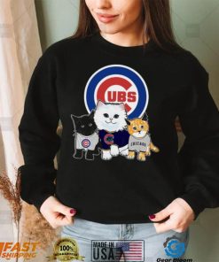 We Love Wrigley Chicago Cubs Baseball Fans And Cat Lovers Funny t shirt