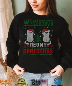 We Wish You A Meowy Cat Ugly Christmas T Shirt